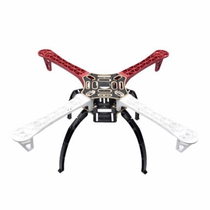 chassis-quadcopter-f450-rouge-et-blanc-support-pieds-pro