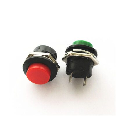 bouton poussoir r13-502 - Bouton poussoir 2 PIN R13-502 vert 12 mm - Didactico Tunisie